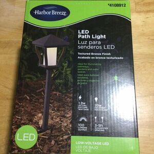Harbor Breeze 100-Lumen 1.9-Watt Bronze Low Voltage Hardwired LED Path Light-NEW